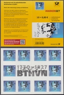 !a! GERMANY 2020 Mi. 3520 MNH BOOKLET(10) (self-adhesive) - Ludwig Van Beethoven - Unused Stamps