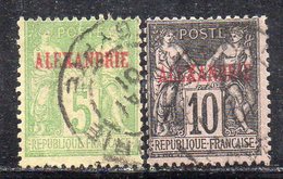 1127 490 - ALESSANDRIA ALEXANDRIE 1899 , Yvert N. 5+7  Usati (M2200) - Used Stamps