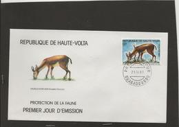 M46 PROTECTION DE LA FAUNE ANTILLOPPE GAZELLE  COB  1981 - Opper-Volta (1958-1984)