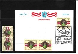 6014k: Österreich 1984, Austria Tabakwerk 2410 Hainburg An Der Donau, Beleg Und 4 Postfrische/ Gestempelte Briefmarken - Hainburg