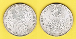 GERMANY  10 MARK SILVER 1972 D (KM # 135) #6039 - Autres & Non Classés