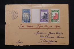 NIGER - Enveloppe De Zinder Pour La France Par Avion En 1935, Ligne " Regie Congo / Alger " - L 57519 - Brieven En Documenten