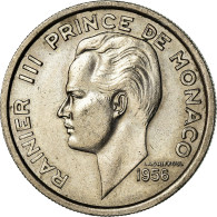 Monnaie, Monaco, Rainier III, 100 Francs, Cent, 1956, TTB, Copper-nickel - 1949-1956 Franchi Antichi