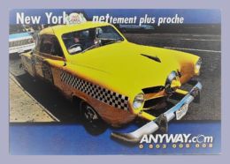 CPM Pub - Autos Dans La Rue - New York - Nettement Plus Proche - Anyway - Embarquement Immédiat - Transportmiddelen