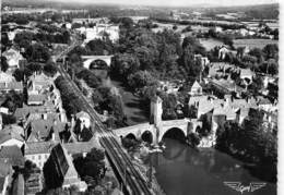 64-ORTHEZ- LE PONT VIEUX SUR LE GRAVE DE PAU VUE DU CIEL - Orthez