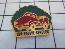 916c Pin's Pins / Beau Et Rare / THEME : SPORTS / AUTOMOBILE 22e RALLYE SYRELEC Par CES 14940 - Automovilismo - F1