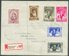 Série CROIX-ROUGE 1939 Obl. Sc BRUXELLES 1 Sur Lettre Recommandée Du 22-5-1939 Vers Londres - 15487 - Briefe U. Dokumente