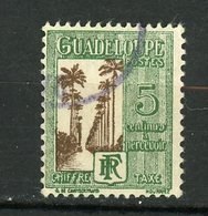 GUADELOUPE (RF) - TAXE - N° Yt 27 Obli. - Portomarken