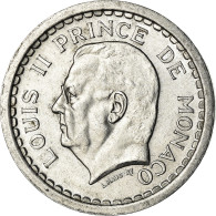 Monnaie, Monaco, Louis II, 2 Francs, Undated (1943), SUP, Aluminium, Gadoury:MC - 1922-1949 Louis II