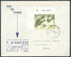 3Fr. ALBERT ET PAOLA  Cdf , Obl. Sc BRUXELLES  Sur Lettre Du 27-11-1963 Vers Hautrage. TB -  - 15492 - Cartas & Documentos