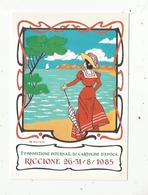 Cp, Bourses & Salons De Collections , 1 Esposizione Internaz. Di Cartoline D'epoca , RICCIONE ,1985 ,Italie - Bourses & Salons De Collections