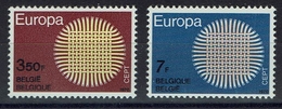 Belgiien Belgie Belgium 1970 - Europa - MiNr 1587-1588 - OBP 1530-1531 - 1959