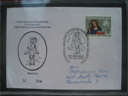 Österreich 1982- Mistelbach/Zaya Int. Puppentage Schmuckkuvert Nr. 784 - 1981-90 Storia Postale