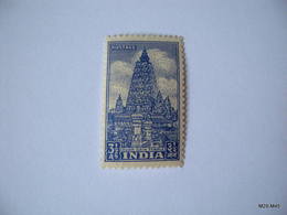 INDIA Year 1949, 3 1/2 Anna, Bodh Gaya, Blue. MH, SG 315 - Ongebruikt