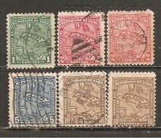 Cuba - Yvert  166-67a, 169, 171 X2 (usado) (o) - Used Stamps