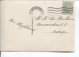 REF810/ TP 137 S/CP Fantaisie Happy New Year C.Fortune Antwerpen Centre Vide > E/V - Fortune Cancels (1919)