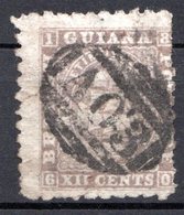 GUYANE BRITANNIQUE - 1860-75 - N° 26 - 12 C. Gris-lilas - (Millésime : 1860) - (Dentelé 10) - Guyane Britannique (...-1966)