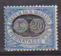 SAN MARINO  1931  SEGNATASSE DEL 1925 SOPRASTAMPATI SASS. 37 MLH VF - Segnatasse