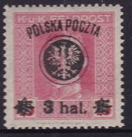 POLAND 1918 Lublin Fi 21 Mint Hinged Signed Korszen - Unused Stamps