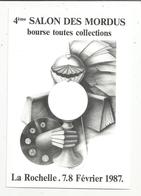 Cp, Bourses & Salons De Collections, 4 E Salon Des MORDUS ,bourse Toutes Collections,1987, LA ROCHELLE - Bourses & Salons De Collections