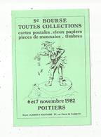Cp, Bourses & Salons De Collections, 5 E Bourse Toutes Collections ,  1982 ,  POITIERS , N° 235 - Bourses & Salons De Collections
