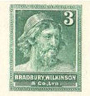 GREAT BRITAIN 1955 Greenish Printers' Trial Essay 3 Bradbury Old Man IMPERF. - Essais & Réimpressions