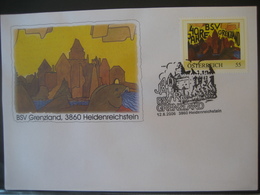 Österreich- Pers.BM Heidenreichstein 40 Jahre BSV Grenzland Auf Beleg - Personalisierte Briefmarken