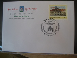 Österreich- Pers.BM Traiskirchen 80 Jahre Stadt Auf Beleg - Personalisierte Briefmarken