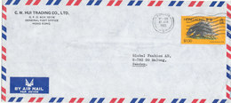 Hong Kong Air Mail Cover Sent To Sweden 10-6-1982 - Covers & Documents