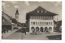 HUTTWIL Wirtschaft Stadthaus Pferde-Fuhrwerk Oldtimer Auto - Huttwil