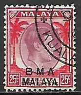 MALAYA    -   BMA  -  British Military Administration  -  25 C Oblitéré. - Malaya (British Military Administration)