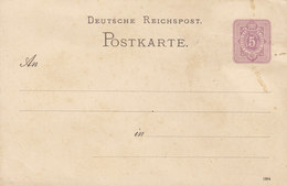 Deutsches Reich Postal Stationery Ganzsache Entier (1284) 1882, 5 Pf. Ziffer In Ellipse Platte A (unused) - Cartes Postales