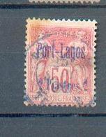 Port Lagos 10 - YT 5 ° Obli - Une Tache Rousse R/V Coin Haut Gauche - Usados