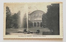 Cartolina Illustrata Torino-Stazione Porta Nuova Per Napoli 24/01/1919 - Stazione Porta Nuova