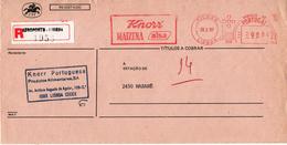 KNORR , MAIZENA , ALSA ,  Food , Mechanical Meter , Picoas 1987 , EMA  , Registration Label Aeroporto Lisboa - Food