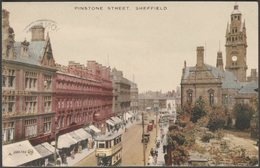 Pinstone Street, Sheffield, Yorkshire, 1928 - Valentine's Postcard - Sheffield