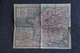 Carte Des Chemins De Fer Du VAUCLUSE Et De FRANCE ( Imprimerie OBERTHUR).1966 - Europe