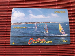 Phonecard Barbados 20 $ Used Number 10CBDB Not Perfect Rare - Barbados