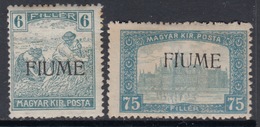 Italy - FIUME - Sassone N.  7+15 - MH* - Linguellati - Fiume