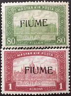 Italy - FIUME - Sassone N. 16-17 - MH* - Linguellati Cat. 94 Euro - Fiume