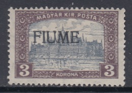 Italy - FIUME - Sassone N. 19 - MH* - Linguellato  Cat.100 Euro - Fiume