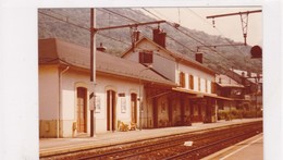 73 / SAINT MICHEL VALLOIRE   / PHOTO VERITABLE  GARE 1981 - Saint Michel De Maurienne