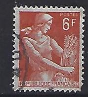 France 1957-59 Moissonneuse (o) 6f - 1957-1959 Mäherin