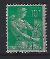 France 1957-59 Moissonneuse (o) 10f - 1957-1959 Mietitrice