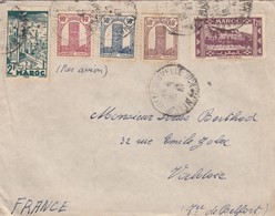 LETTRE. MAROC 1947.  MEKNES POUR VALDOIE TERRITOIRE DE BELFORT - Storia Postale