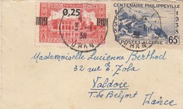 TRES PETITE LETTRE. 3 1 39. 90c. ALGERIE. ORAN POUR  TERRITOIRE DE BELFORT - Lettres & Documents