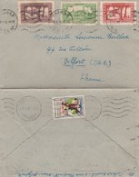 LETTRE.  ALGERIE. 26 1 38. ORAN POUR  TERRITOIRE DE BELFORT VIGNETTE TUBERCULOSE - Lettres & Documents