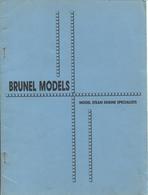 Catalogue BRUNEL MODELS 1984 Steam Engine Brass Metal Kits - Englisch