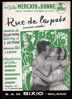 Spartito - Rue De La Paix  (samba - Colonna Sonora Dal Film "Mercato Delle Donne") (V.Young, Testo Or. E.Heyman) 1954 - Filmmusik