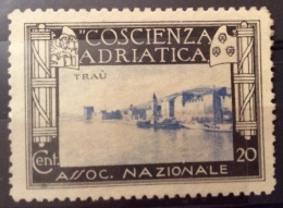 COSCIENZA ADRIATICA ASS.NAZIONALE TRAU' CENT.20 - Dalmatia